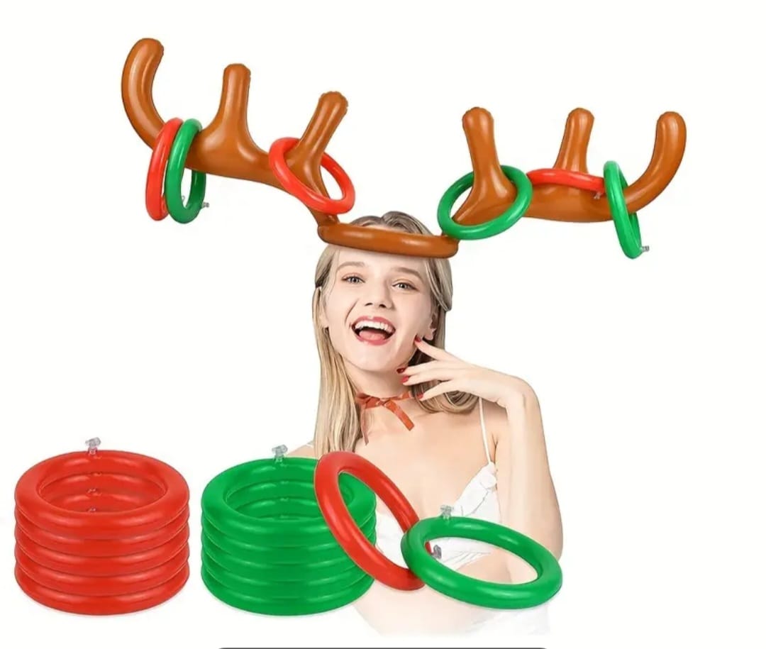 Fun Christmas Party Inflatable Antler Ring Toss Game