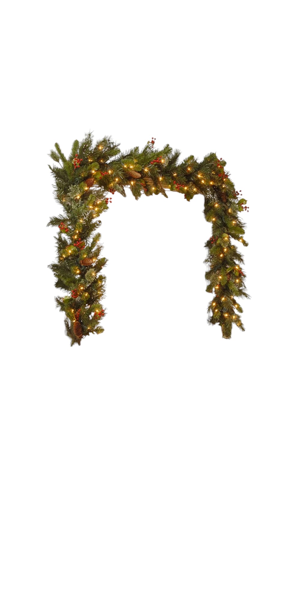 9 Ft Prelit Artificial Christmas Garland