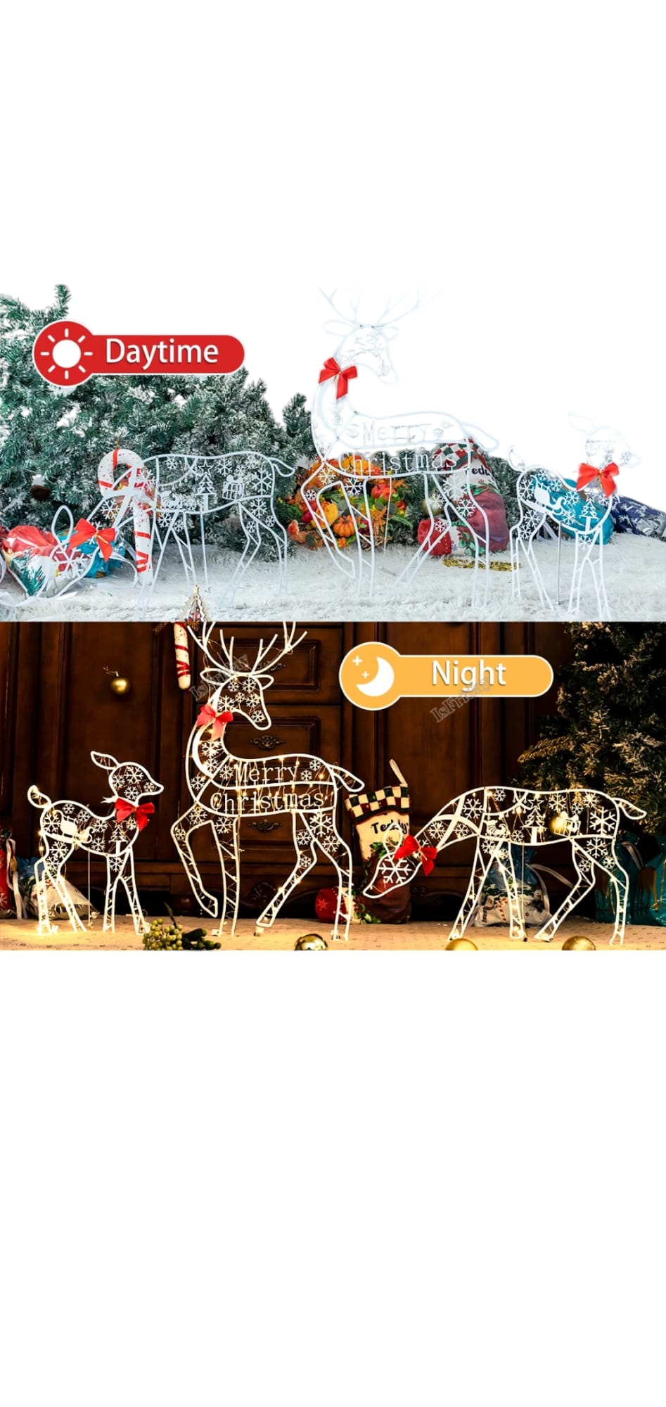 3 Sets of Reindeer