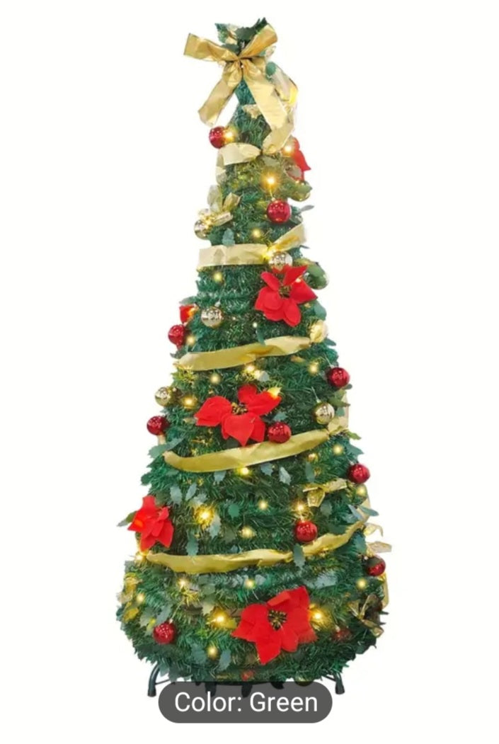 6 FT Pre-Lit Slim Christmas Tree